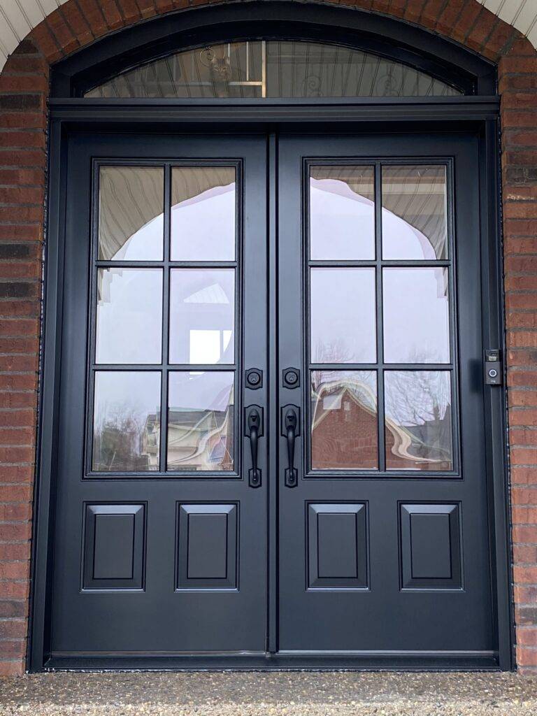 black french door